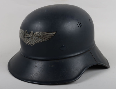 WW2 German Luftschutz Gladiator Pattern Steel Helmet - 5