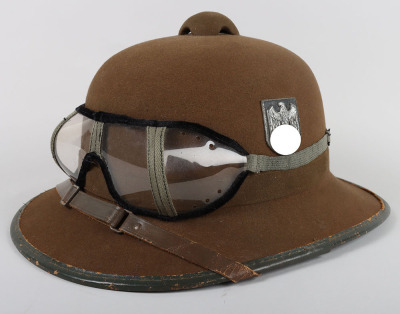 WW2 German Army Afrikakorps (D.A.K) Pith Helmet