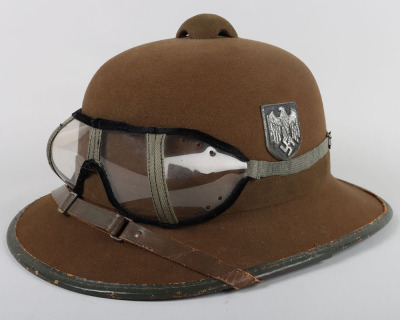 WW2 German Army Afrikakorps (D.A.K) Pith Helmet - 2