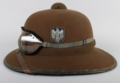 WW2 German Army Afrikakorps (D.A.K) Pith Helmet - 3