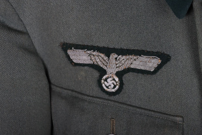 WW2 German Army (Heer) Officers Combat Tunic, Peaked Cap and Steinhauer & Luck Made Knights Cross of the Iron Cross, from a Knight&rsquo;s Cross Winner with the rank of Oberstleutnant from Grenadier Regiment 481 - 7