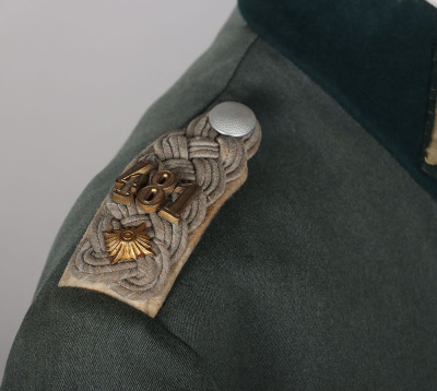 WW2 German Army (Heer) Officers Combat Tunic, Peaked Cap and Steinhauer & Luck Made Knights Cross of the Iron Cross, from a Knight&rsquo;s Cross Winner with the rank of Oberstleutnant from Grenadier Regiment 481 - 11
