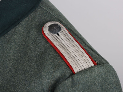 WW2 German Army (Heer) M-36 Field Officer Combat Tunic of a Leutnant der Artillerie - 7