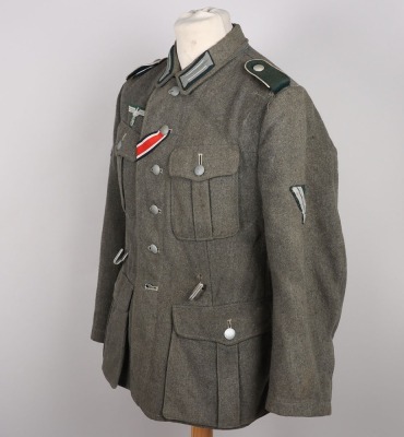 WW2 German Army (Heer) M-42 Combat Tunic - 7