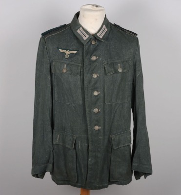 WW2 German Army (Heer) Summer HBT Combat Tunic 1943 - 2