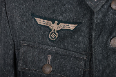 WW2 German Army (Heer) Summer HBT Combat Tunic 1943 - 3