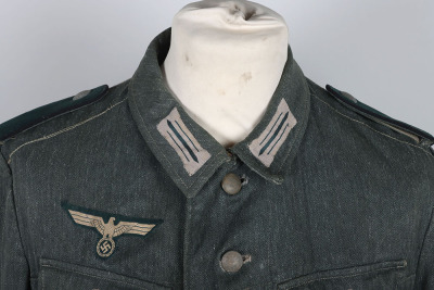 WW2 German Army (Heer) Summer HBT Combat Tunic 1943 - 4