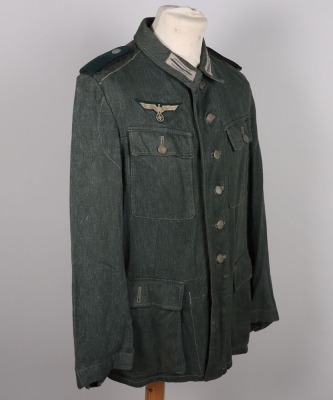 WW2 German Army (Heer) Summer HBT Combat Tunic 1943 - 5