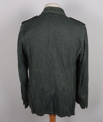 WW2 German Army (Heer) Summer HBT Combat Tunic 1943 - 9