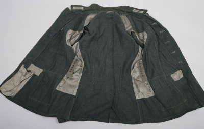 WW2 German Army (Heer) Summer HBT Combat Tunic 1943 - 10