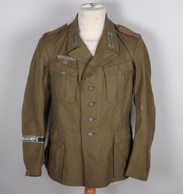 WW2 German Army Tropical Afrikakorps 1st Pattern Combat Tunic - 2
