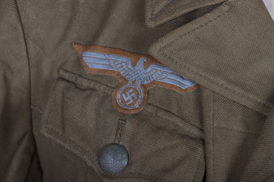 WW2 German Army Tropical Afrikakorps 1st Pattern Combat Tunic - 3