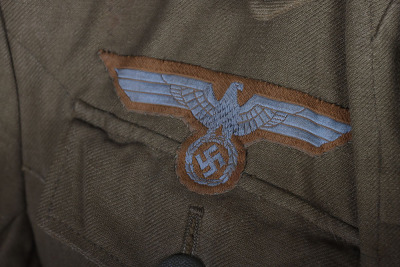 WW2 German Army Tropical Afrikakorps 1st Pattern Combat Tunic - 4