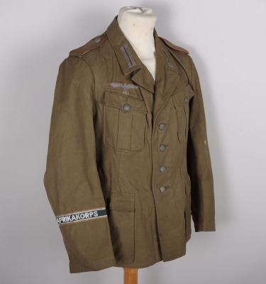 WW2 German Army Tropical Afrikakorps 1st Pattern Combat Tunic - 6