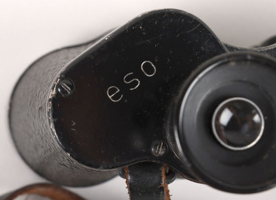 WW2 German Army Binoculars “Dienstglas 6x30” by Optische Werke G. Rodenstock, Munich “ESO” with Black Bakelite Case - 5