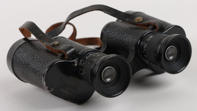 WW2 German Army Binoculars “Dienstglas 6x30” by Optische Werke G. Rodenstock, Munich “ESO” with Black Bakelite Case - 6