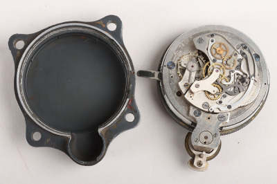 WW2 German Luftwaffe Aircraft Cockpit Clock by Junghans - 3
