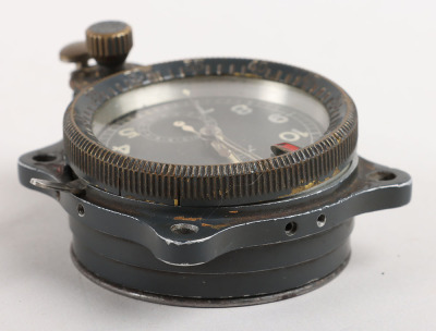 WW2 German Luftwaffe Aircraft Cockpit Clock by Junghans - 6