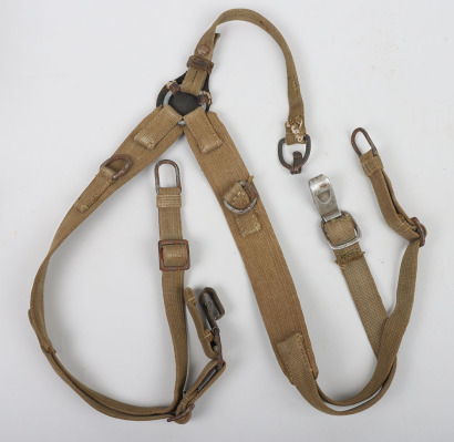 Scarce WW2 German Army (Heer) Tropical Issue Webbing Y-Straps