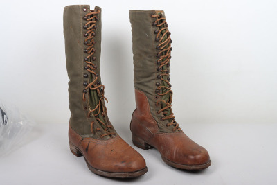 Rare Pair of German Afrikakorps Knee High Boots &ldquo;Tropenstiefel&rdquo; - 2