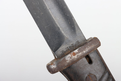 WW2 German K98 Combat Bayonet with Afrikakorps Tropical Pattern Bayonet Frog - 6