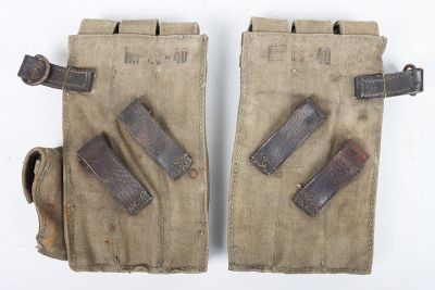 Set of WW2 German MP40/38 Pouches - 2