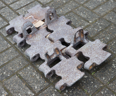 WW2 German Panther Tank Track Recovered from Bois Grimont, Saineney, Normandy - 3