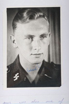 Large Collection of Mostly Post War Signatures of Waffen-SS Knights Cross Winners - 43