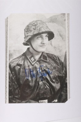 Large Collection of Mostly Post War Signatures of Waffen-SS Knights Cross Winners - 46