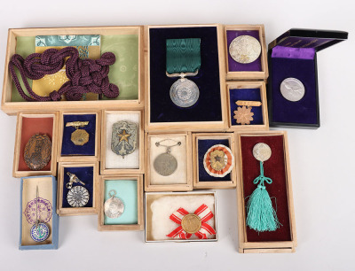 Grouping of Japanese Military Medals and Badges