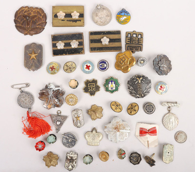 Grouping of Japanese Military Pin Badges