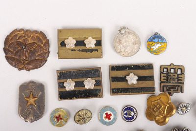 Grouping of Japanese Military Pin Badges - 2