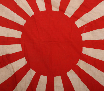 WW2 Japanese Army Battle Flag on Pole - 4