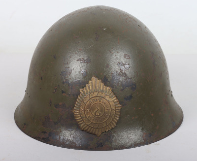 WW2 Japanese Type 90 Steel Helmet Re-Issued Post War to the Thai Army - 2