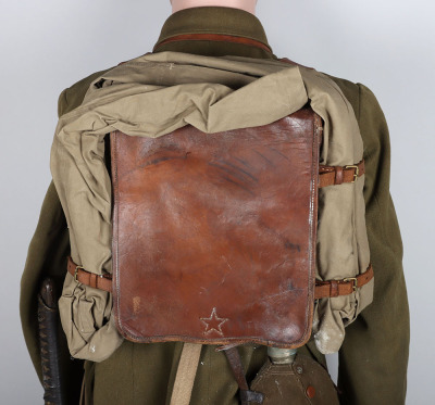 Fine Full WW2 Japanese Infantry Officers Mannequin Display including Uniform, Equipment, Field Cap and Officers Sword Katana - 13