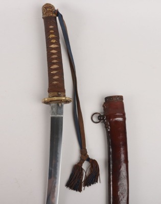 Good Signed Japanese WW2 Army Officers Sword Katana - 2