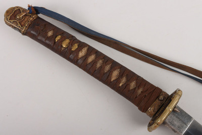 Good Signed Japanese WW2 Army Officers Sword Katana - 4