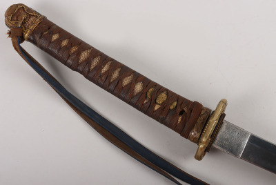 Good Signed Japanese WW2 Army Officers Sword Katana - 8