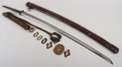 Good Signed Japanese WW2 Army Officers Sword Katana - 25