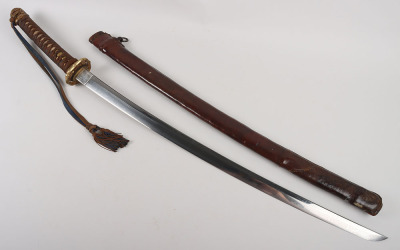 Good Signed Japanese WW2 Army Officers Sword Katana - 27