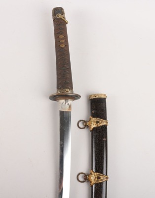 Good Japanese WW2 Naval Officers Sword Katana - 2