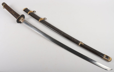 Good Japanese WW2 Naval Officers Sword Katana - 28