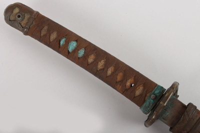 WW2 Battlefield Pickup Battle Damaged Japanese Officers Sword Katana - 3