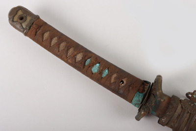 WW2 Battlefield Pickup Battle Damaged Japanese Officers Sword Katana - 7