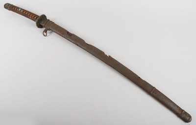 WW2 Battlefield Pickup Battle Damaged Japanese Officers Sword Katana - 19