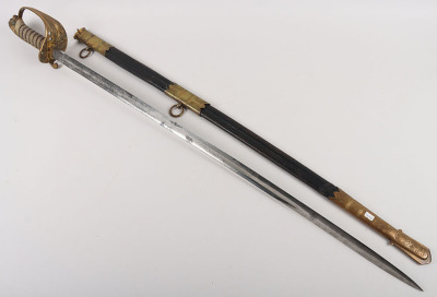 Late Victorian Naval Officers Sword by Henry Wilkinson Pall Mall London - 21