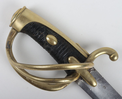 French An XI Light Cavalry Troopers Sword Dated 1814 - 3