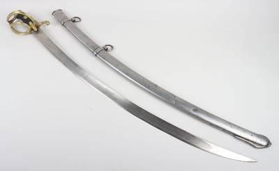French An XI Light Cavalry Troopers Sword Dated 1814 - 11