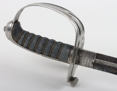 1827 Pattern Rifle Officers Sword of the Kent Rifle Volunteers by Henry Wilkinson Pall Mall London No10887 - 4