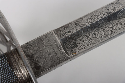 1827 Pattern Rifle Officers Sword of the Kent Rifle Volunteers by Henry Wilkinson Pall Mall London No10887 - 15